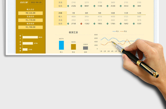 2022年度收支记账表免费下载