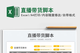 2022直播帶貨腳本免費下載