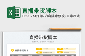 2022直播帶貨腳本免費下載