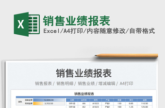 2022銷售業(yè)績報表免費下載