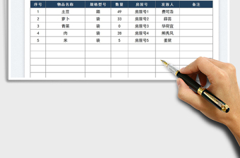 2023物品发放记录表免费下载