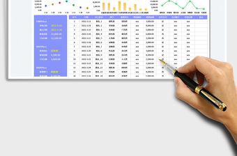 2022費用報銷明細登記表免費下載