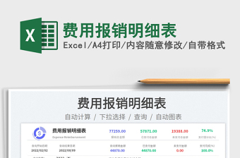 2022費(fèi)用報(bào)銷明細(xì)表免費(fèi)下載