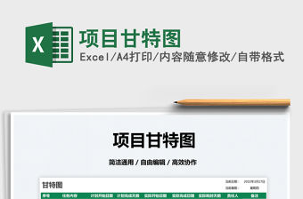 2022項目甘特圖免費下載