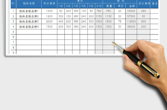 2023商品物料使用庫(kù)存日?qǐng)?bào)表免費(fèi)下載