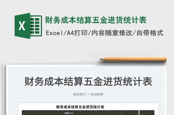2023財(cái)務(wù)成本結(jié)算五金進(jìn)貨統(tǒng)計(jì)表免費(fèi)下載