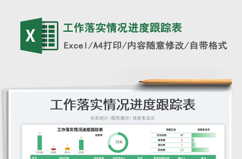 2023工作落实情况进度跟踪表免费下载