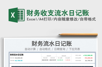 2023財務(wù)收支流水日記賬免費下載