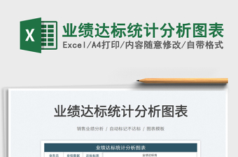 2022業(yè)績(jī)達(dá)標(biāo)統(tǒng)計(jì)分析圖表免費(fèi)下載