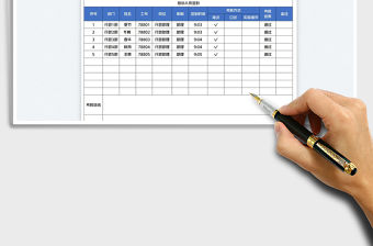 2022員工培訓簽到表免費下載