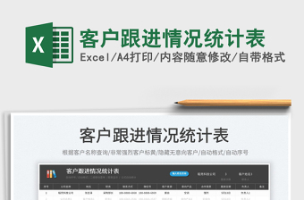 2022客戶跟進(jìn)情況統(tǒng)計(jì)表免費(fèi)下載