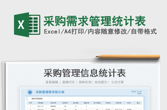 2022采購需求管理統(tǒng)計表免費(fèi)下載