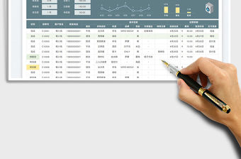 2022洗衣店訂單管理臺賬（自動統計）免費下載