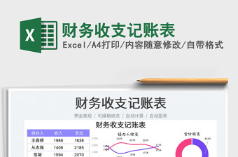 2022財務收支記賬表免費下載