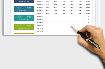 2023公司业务营收统计表免费下载