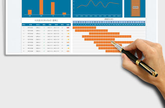 2023學習計劃任務甘特圖免費下載