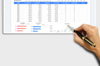2023員工銷售業績表-業績對比表免費下載