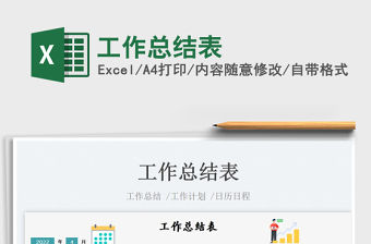 2023工作總結表免費下載