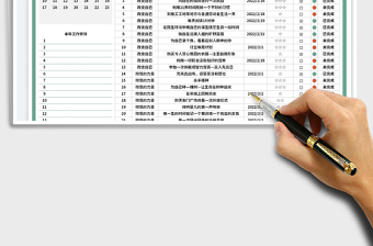 2022自我提升管理表-工作计划表免费下载