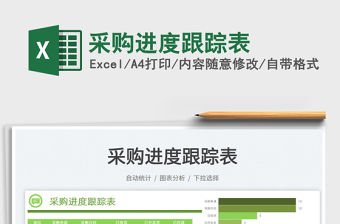 2022采購進度跟蹤表免費下載