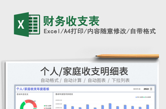 2023財務收支表免費下載