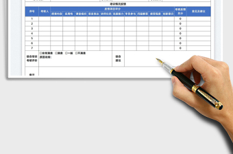 2022培训效果反馈表免费下载