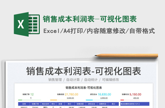 2023銷售成本利潤(rùn)表-可視化圖表免費(fèi)下載