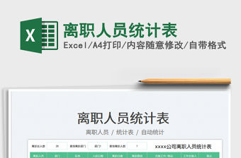 2022離職人員統(tǒng)計(jì)表免費(fèi)下載