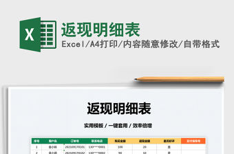 2022返現明細表免費下載