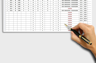 2022餐饮部酒水日盘点表免费下载