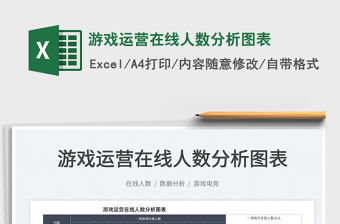 2022游戲運營在線人數(shù)分析圖表免費下載