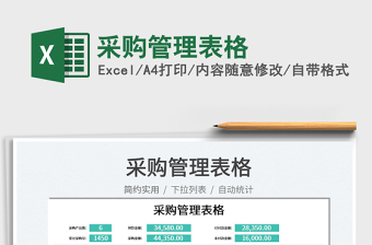 2023采購管理表格免費(fèi)下載