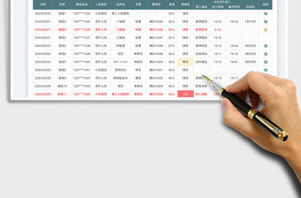 2023管控小區出入臺賬（自動計時）免費下載