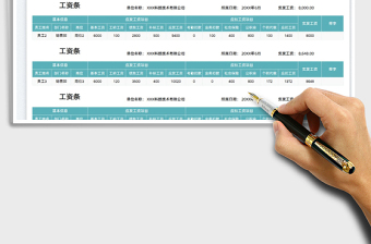 2022工資條免費下載