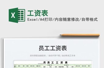 2022工資表免費下載