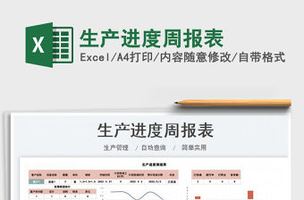 2022生產進度周報表免費下載