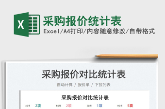 2022采購(gòu)報(bào)價(jià)統(tǒng)計(jì)表免費(fèi)下載