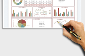 2023半年度产品销售数据分析图表免费下载