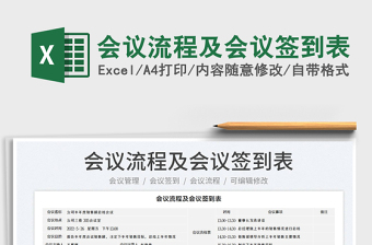 2022會(huì)議流程及會(huì)議簽到表免費(fèi)下載