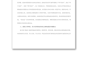 全市農(nóng)村亂占耕地建房問題專項整治試點工作推進(jìn)會講話