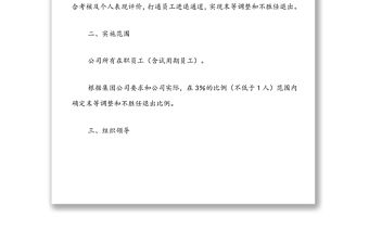 關于建立企業干部職工末等調整和不勝任退出機制的實施方案