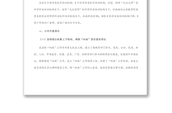 縣學(xué)?！半p減”工作情況匯報