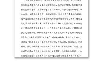 縣委書記關(guān)于嚴(yán)肅黨內(nèi)政治生活調(diào)研談話