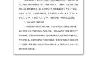 X局黨建工作調(diào)研報告