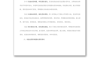 關(guān)于巡察整改進(jìn)展情況報(bào)告