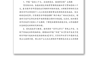 2022年度公司共青團(tuán)工作意見