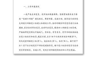 黨建引領網格化管理工作匯報