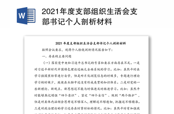 2022医院书记个人剖析材料