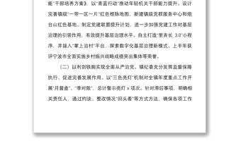 鄉鎮黨政辦2022年上半年工作總結范文