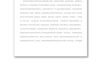 村鄉(xiāng)村治理工作匯報